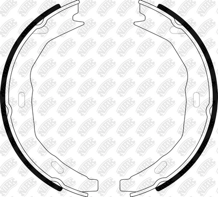 NIBK FN0672 - Барабанные колодки