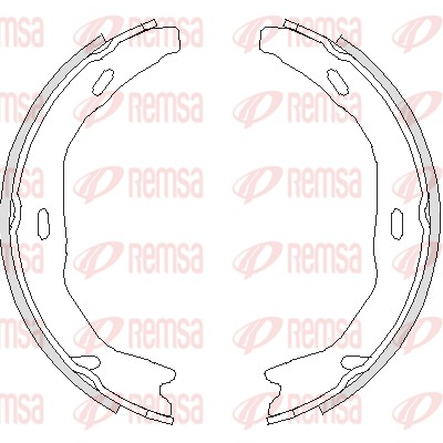 REMSA 4751.00 - Колодки барабанные ручника