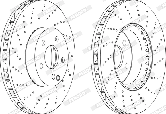FERODO DDF1694C-1 - Тормозной диск PREMIER