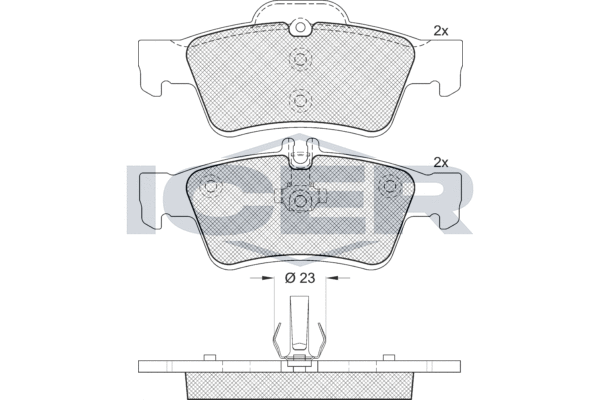 ICER 181576-396 - Тормозные колодки 