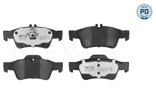 MEYLE 025 233 3416/PD - Комплект тормозных колодок, дисковый тормоз MEYLE-PD: Advanced performance and design.