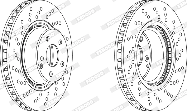 FERODO DDF1120C-1 - Тормозной диск PREMIER