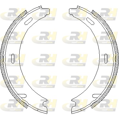 ROADHOUSE 4094.00 - Колодки барабанные ручника