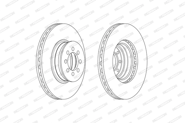 FERODO FCR335A - Тормозной диск PREMIER