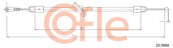 COFLE 92.10.9866 - Трос ручника
