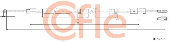 COFLE 10.9895 - Трос ручника