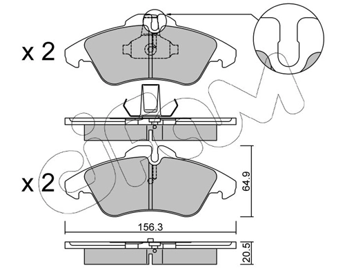 CIFAM 822-256-0 - Тормозные колодки 