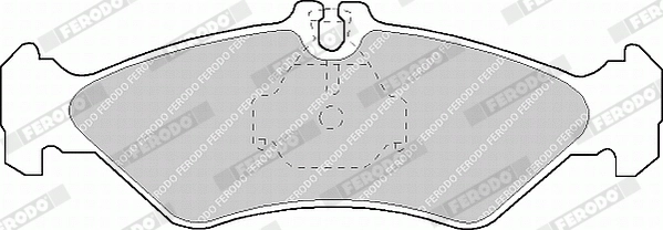 FERODO FVR1039 - Комплект тормозных колодок, дисковый тормоз PREMIER ECO FRICTION