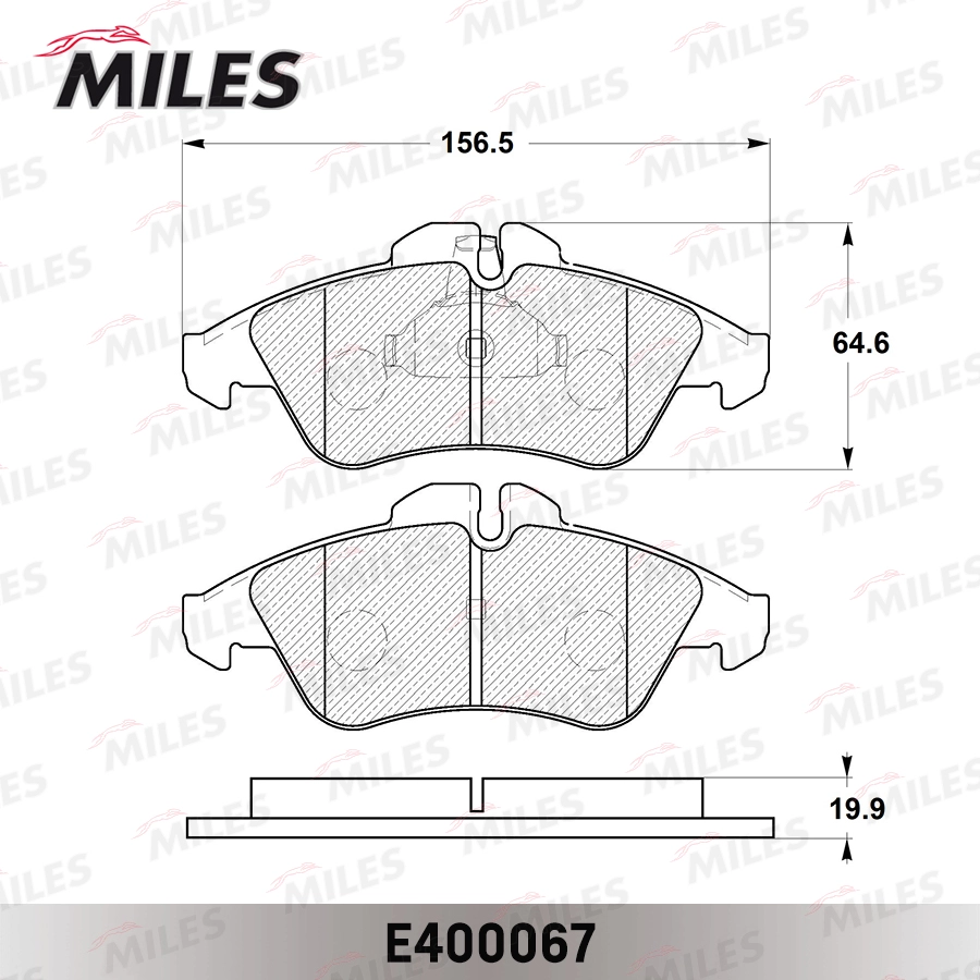 MILES E400067 - Тормозные колодки 