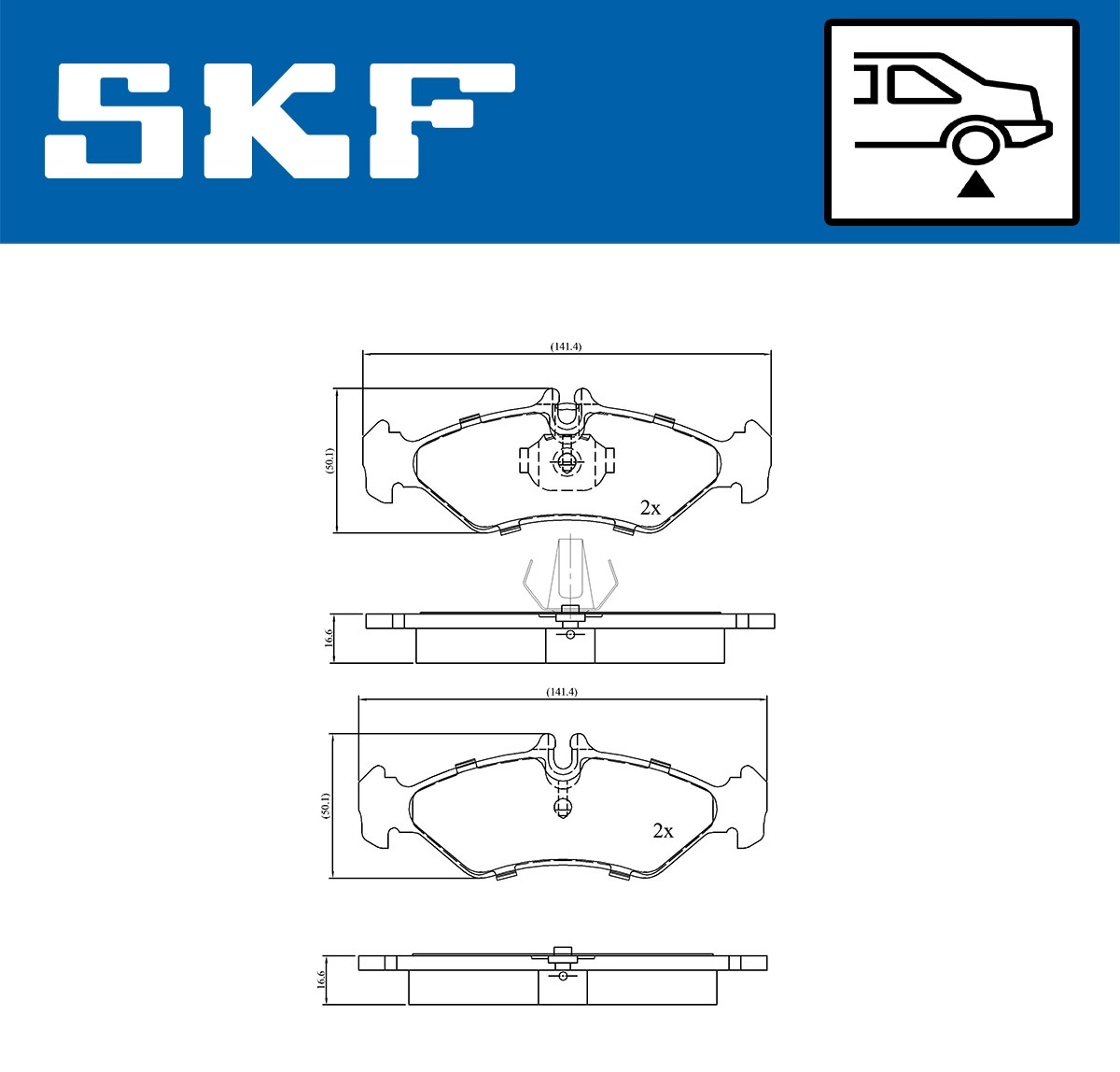 SKF VKBP 90485 - Тормозные колодки 