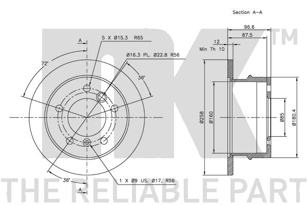 NK 313395 - Тормозные диски