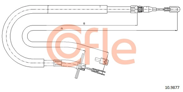 COFLE 92.10.9877 - Трос ручника