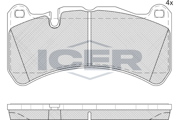 ICER 182260 - Тормозные колодки 