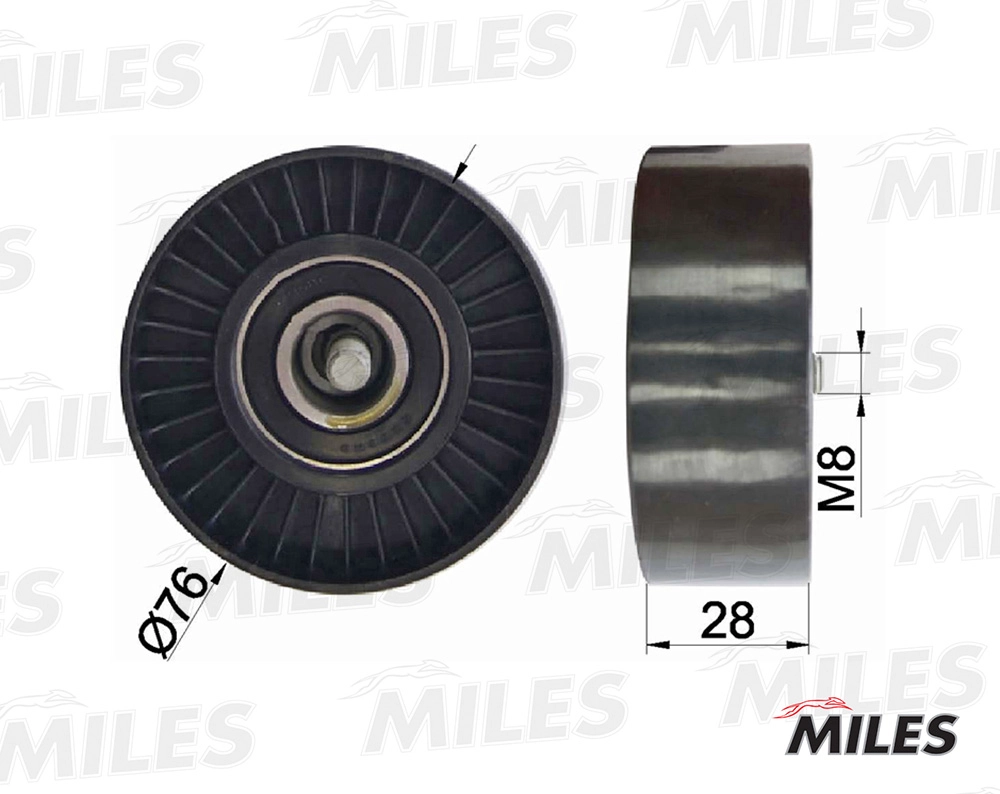 MILES AG03081 - Ролик обводной приводного ремня