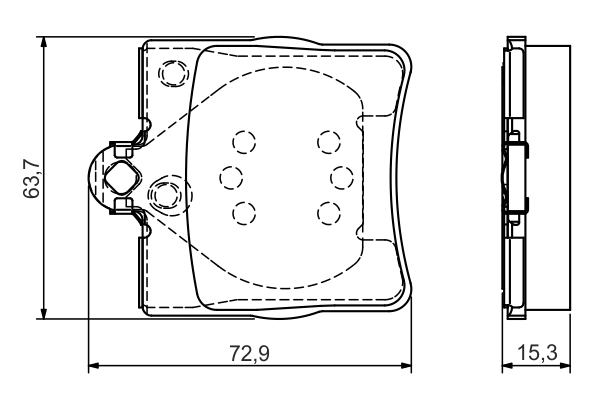BOSCH 0 986 495 080 - Тормозные колодки 