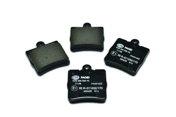 HELLA 8DB 355 008-961 - Тормозные колодки 