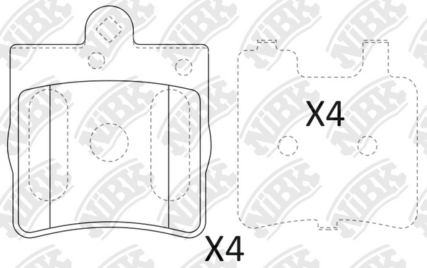 NIBK PN0310 - Тормозные колодки 