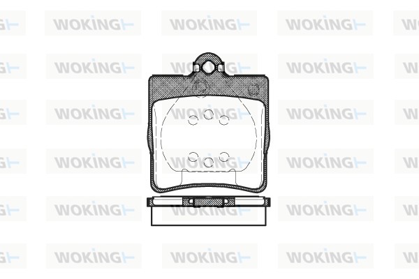 WOKING P7783.00 - Тормозные колодки 