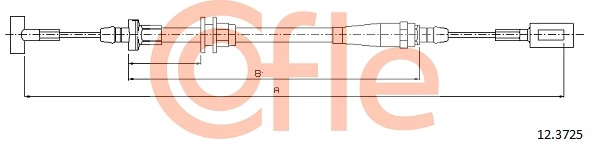 COFLE 12.3725 - Трос ручника