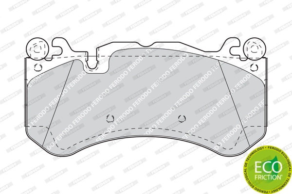 FERODO FDB4373 - Комплект тормозных колодок, дисковый тормоз FUSE+ Technology