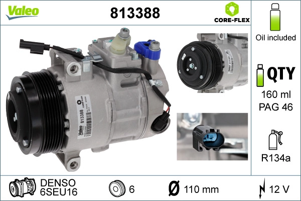 VALEO 813388 - Компрессор кондиционера