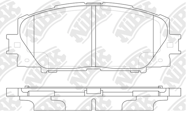 NIBK PN0540 - Тормозные колодки 