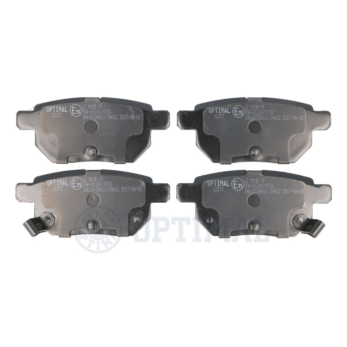 OPTIMAL BP-12377 - Тормозные колодки 