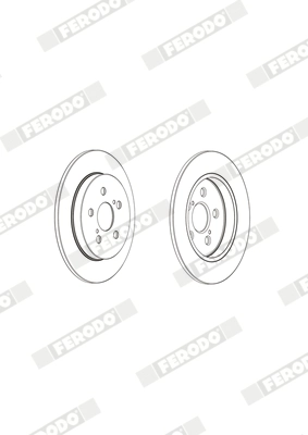 FERODO DDF1875C - Тормозной диск PREMIER
