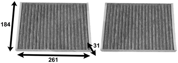 JS ASAKASHI AC0148CSET - Салонный фильтр