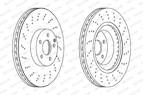 FERODO DDF1639C-1 - Тормозной диск PREMIER Coat+ disc