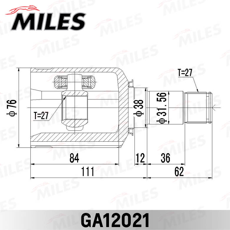 MILES GA12021 - ШРУС
