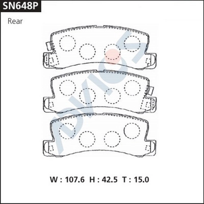 ADVICS SN648P - Тормозные колодки 