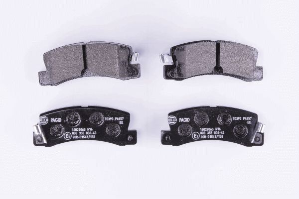 HELLA 8DB 355 006-431 - Тормозные колодки 