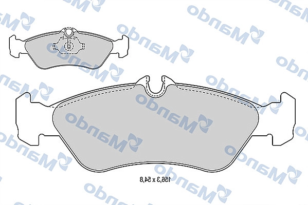 MANDO MBF015013 - Тормозные колодки 