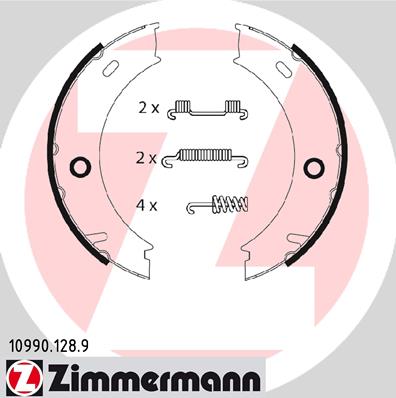ZIMMERMANN 10990.128.9 - Барабанные колодки
