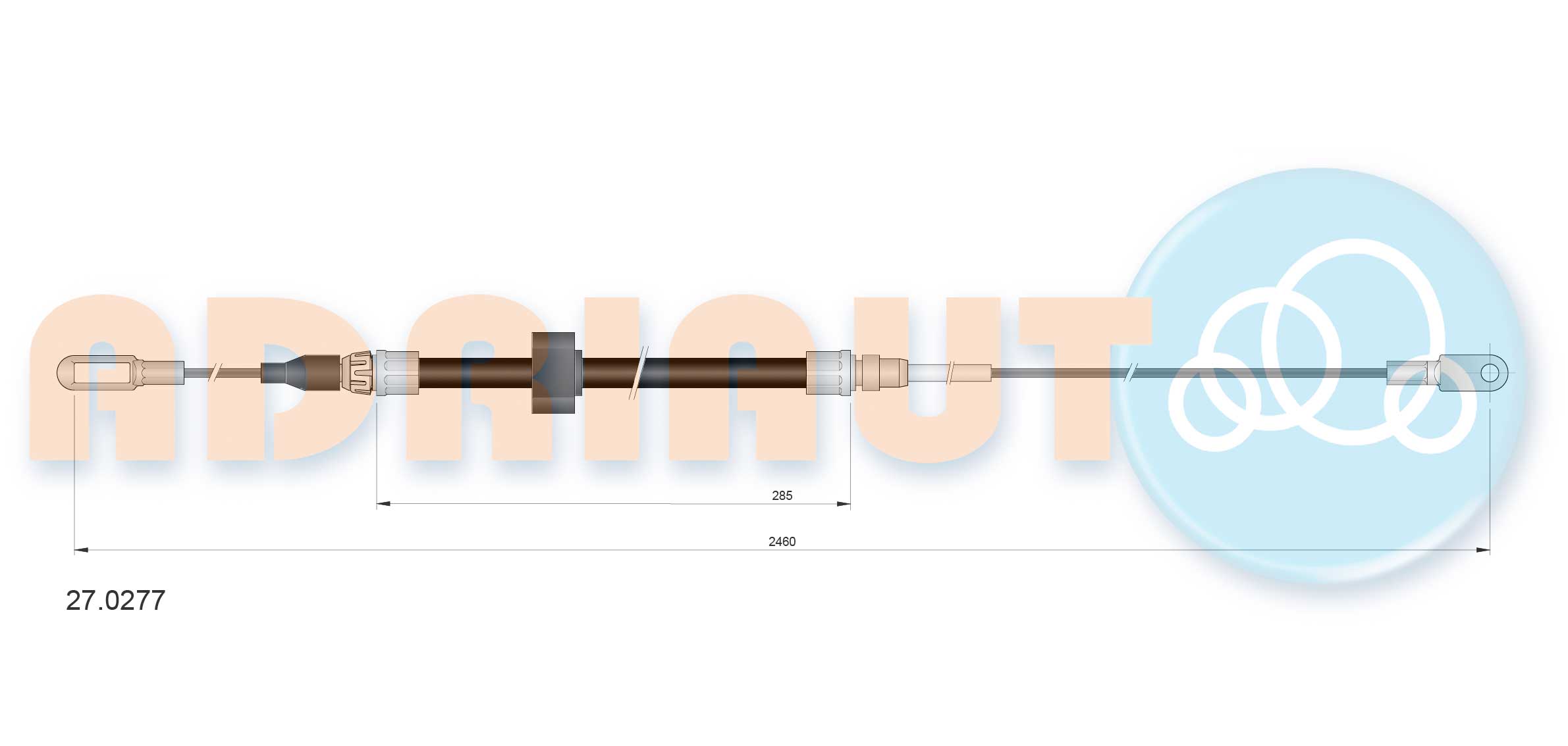 ADRIAUTO 27.0277 - Трос ручника