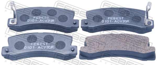 FEBEST 0101-ACV35R - Тормозные колодки 