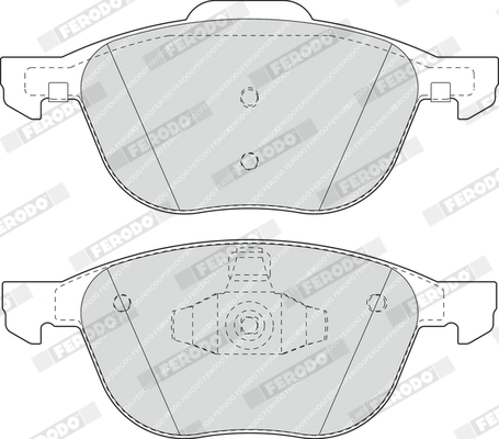 FERODO FDB1594 - Комплект тормозных колодок, дисковый тормоз PREMIER ECO FRICTION