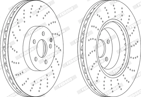 FERODO DDF1637C-1 - Тормозной диск PREMIER
