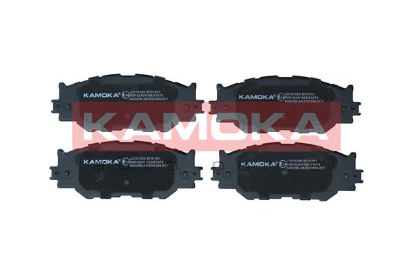 KAMOKA JQ101080 - Комплект тормозных колодок, дисковый тормоз KAMOKA