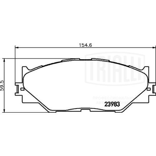 TRIALLI PF 4359 - Тормозные колодки 