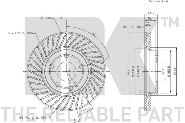 NK 203372 - Тормозные диски