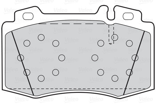 VALEO 302044 - Комплект тормозных колодок, дисковый тормоз FIRST