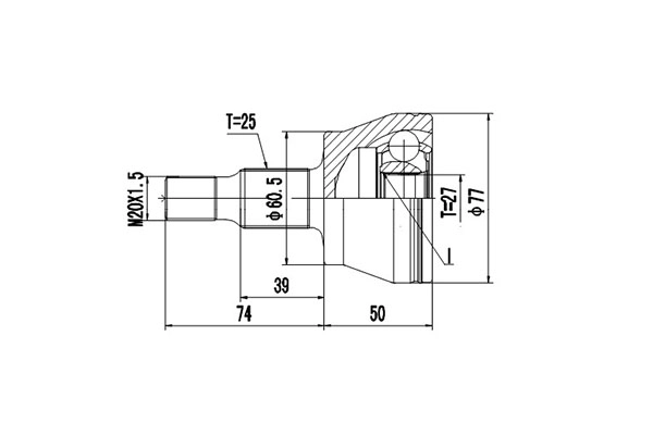 DYNAMATRIX DCV835026 - ШРУС