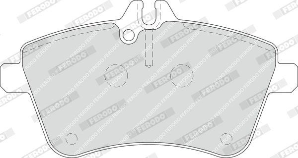 FERODO FDB1750 - Комплект тормозных колодок, дисковый тормоз PREMIER ECO FRICTION