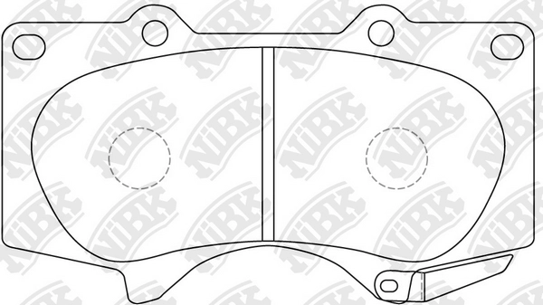 NIBK PN1482S - Тормозные колодки