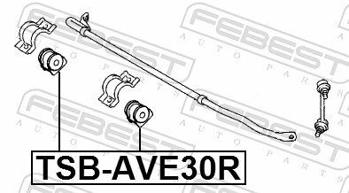 FEBEST TSB-AVE30R - Втулки стабилизатора