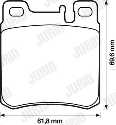 JURID 571722J - Тормозные колодки 