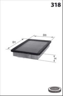 MECAFILTER ELP9400 - Воздушный фильтр