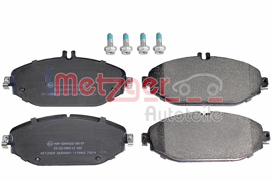METZGER 1170963 - Комплект тормозных колодок, дисковый тормоз GREENPARTS